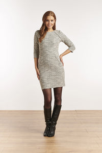 Silver Grey Sheath Dress - Smashed Lemon