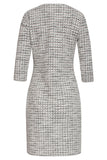 Silver Grey Sheath Dress - Smashed Lemon