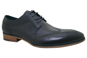 Nyland Black Leather Shoe - Paolo Vandini