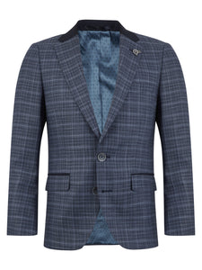 Blue/Navy Check Tivoli Jacket (Mix & Match) - 1880 Club