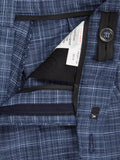 Blue/Navy Check Greg Trousers - 1880 Club