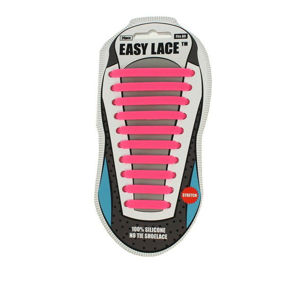 Pink No Tie Shoelace - Easy Lace