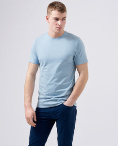 Remus Uomo Sky Blue Short Sleeve Casual Top 53121A/23