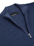 Blue Half Zip Sweater - Remus Uomo