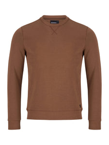 58760_046 Remus Uomo Light Brown Long Sleeve Casual Top