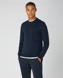 58760_78 Remus Uomo Navy Long Sleeve Casual Top