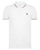 REMUS UOMO White Short Sleeve Casual Polo