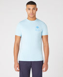 Remus Uomo Sky Blue Short Sleeve Logo Casual Top 58785/21