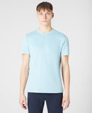 REMUS UOMO Light Blue Textured T-Shirt