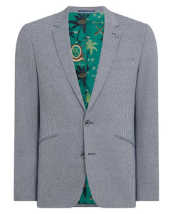 REMUS UOMO Gianni Navy Dogtooth Jacket