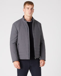 REMUS UOMO Wylie Quilted Casual Coat in Grey