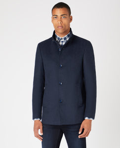 REMUS UOMO Jonah Dark Blue Tailored Coat