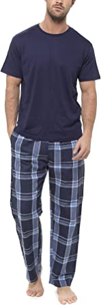Short Sleeve Tee & Checked Bottom Pyjamas