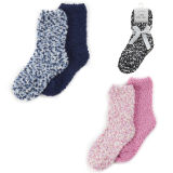 Girls Popcorn Cosy Socks - 2 Pair Pack