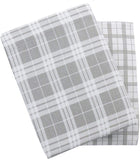 Grey Flannelette Check Sheet Set