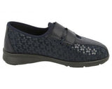 Azalea Navy Wide Fit Shoe - DB Shoes