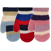 Kids Striped Magic Mittens