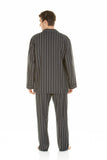 Brushed Cotton Charcoal Stripe Pyjama - Haigman