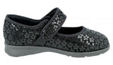 Vermont Black Wide Fit Shoe - DB Shoes