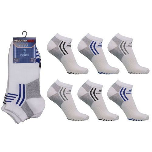 Performax White Trainer Socks - 3 Pair Pack