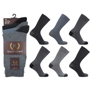 Ralph Lewis Mens Design Socks - 3 Pair Pack