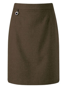 Amber A Line Junior Skirt - Brown