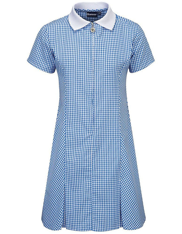 Avon Gingham Summer Dress - Blue