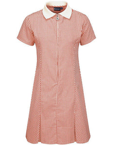 Gingham Summer Dress - Red