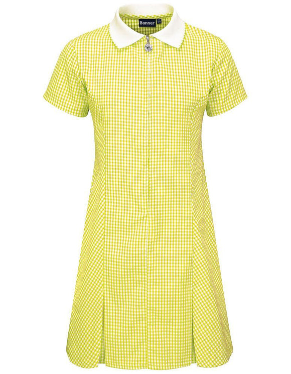 Gingham Summer Dress - Yellow