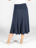 CLAUDIA C Navy Button Detail Skirt