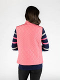CLAUDIA C Pink Quilted Gilet