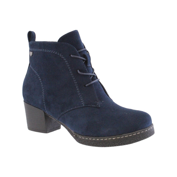 Duke Navy Laced Ankle Boot - Susst