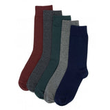 FLEXITOP Assorted Plain Socks - 5 Pair Pack