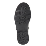 ROAMERS Black Leather Velcro Strap Shoe