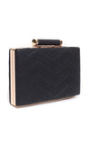 Black Quilted Evening Clutch Bag - Bessie London