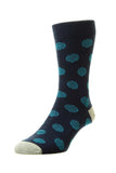 Chunky Cotton Geometric Spot Sock - HJ Hall