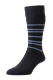 Stripe Wool Softop Socks - HJ Hall