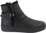 Heather Black Lined Leather Boot - Adesso