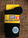 Pex Medallion Navy Knee High Sock