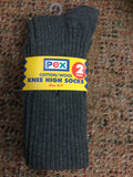 Pex Medallion Grey Knee High Sock