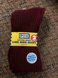 Pex Medallion Wine Knee High Sock