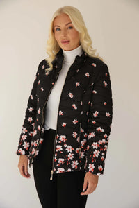 Pink Floral Quilted Jacket - Mudflower