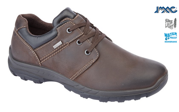Brown Waxy Leather Leisure Shoe - IMAC