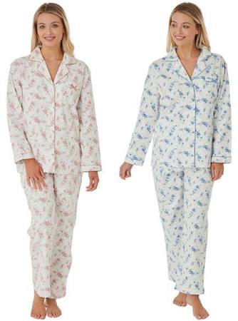 Floral Brushed Cotton Pyjamas - Marlon