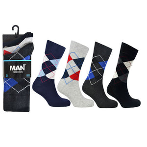 Man Basic Argyle Sock