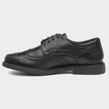 HUSH PUPPIES Verity Black Leather Brogue