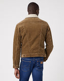 WRANGLER Icons 124MJ Sherpa Corduroy Jacket in Teak