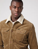 WRANGLER Icons 124MJ Sherpa Corduroy Jacket in Teak