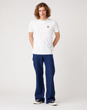 WRANGLER SIGN OFF TEE IN WHITE