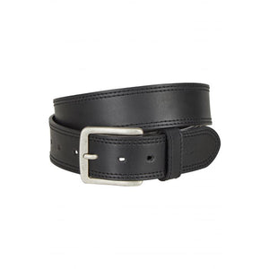 Black Leather Belt - Hattric